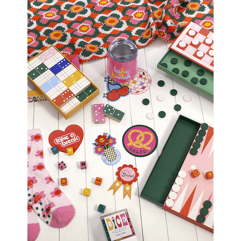 Game Night! Colorblock Dominoes