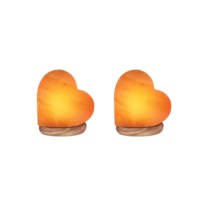 Heart-Shaped Salt Lamp (2 Pack)