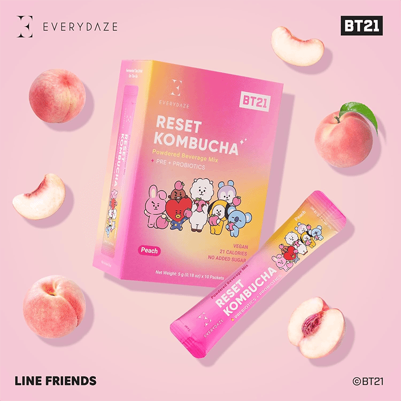 Reset Kombucha - Peach (10 Pack)