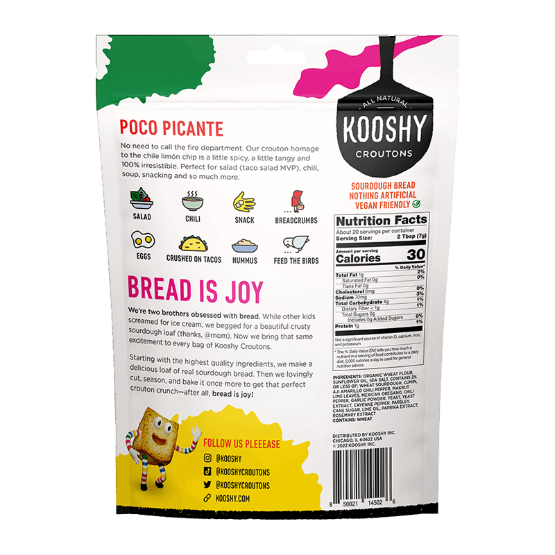 Sourdough Croutons- Pico Picante