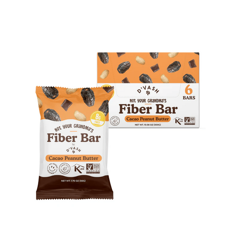 Peanut Butter Fiber Bars (6 Pack)
