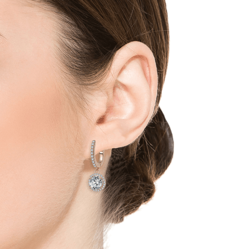 18K Rose Gold Plated Brass Earrings