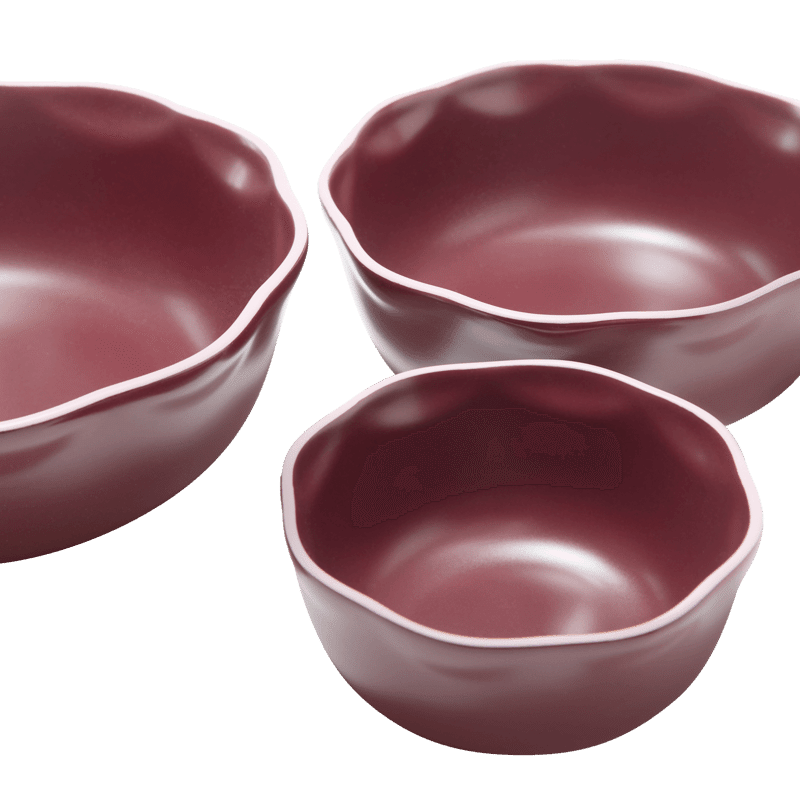 Set of 3 Wavy Bowls