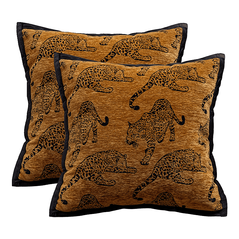 Leopard Throw Pillow Cover (2 Pack)