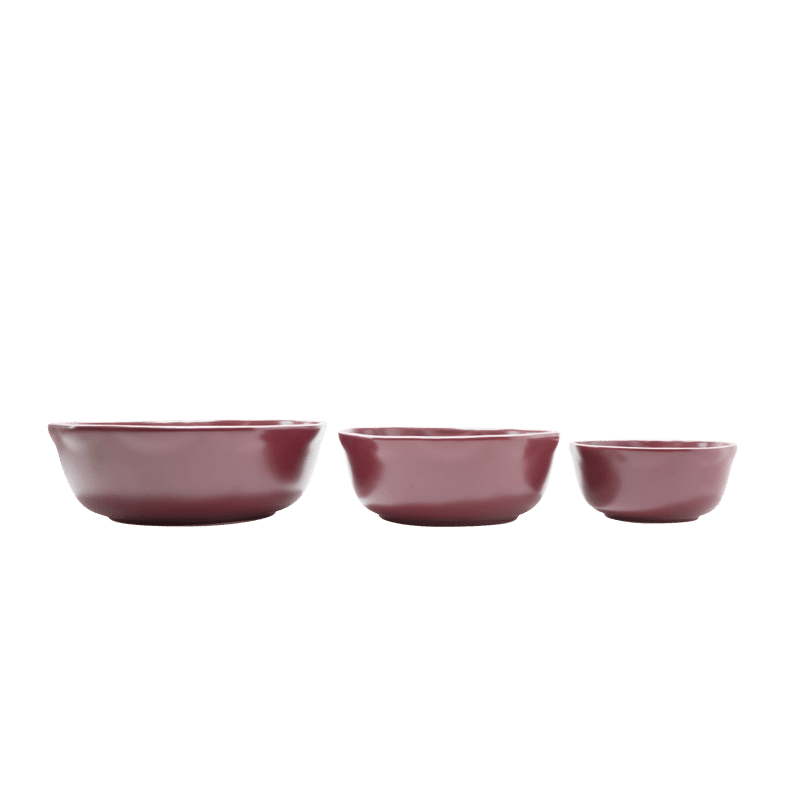 Set of 3 Wavy Bowls