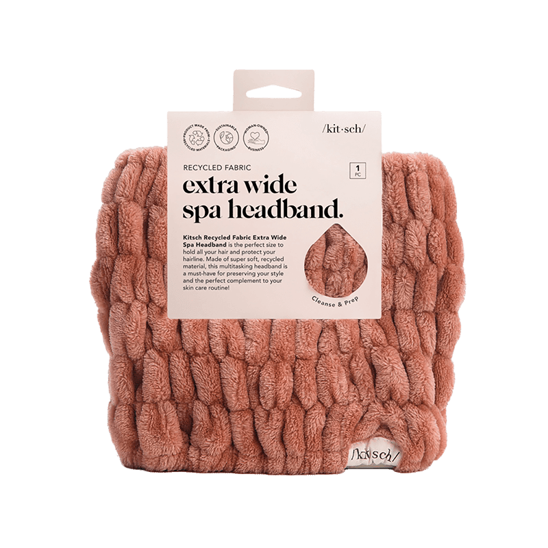 Extra Wide Spa Headband - Dusty Rose