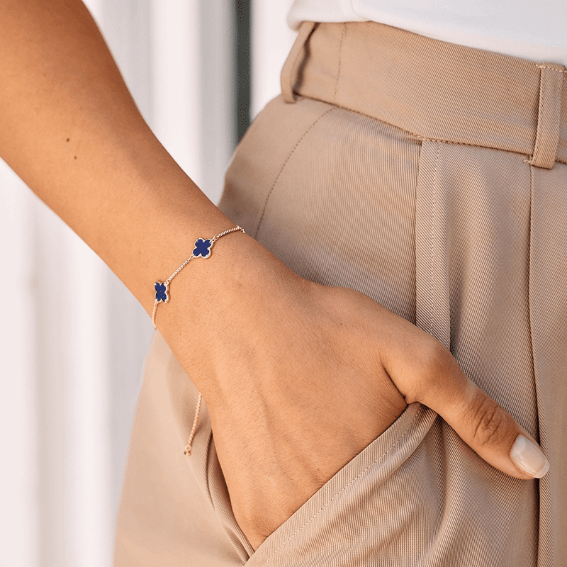 Chatham Clover Enamel Bracelet