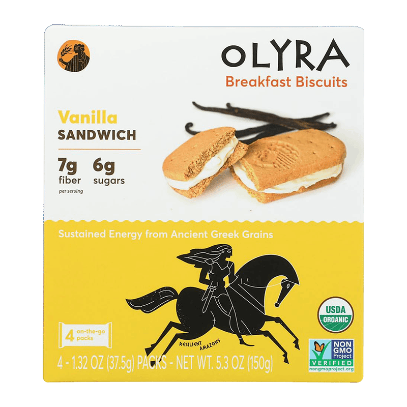 Organic Breakfast Biscuits- Vanilla (4 Pack)