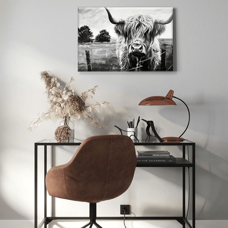 Farm Cow Ready to Hang Canvas Wall Art