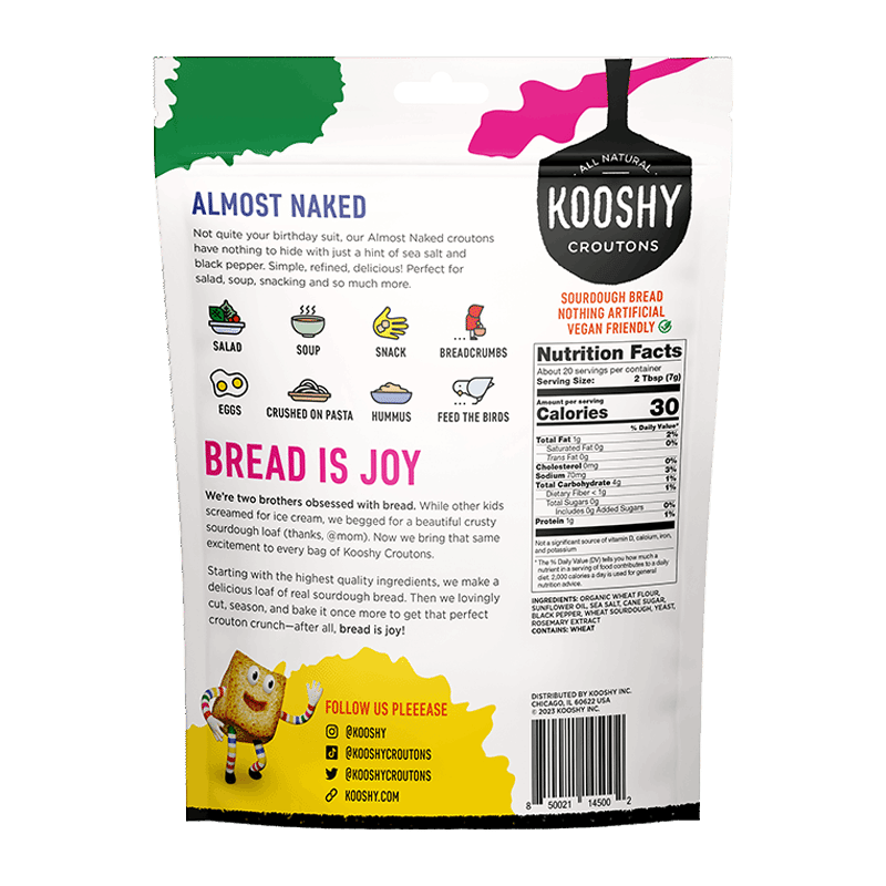 Sourdough Croutons- Almost Naked