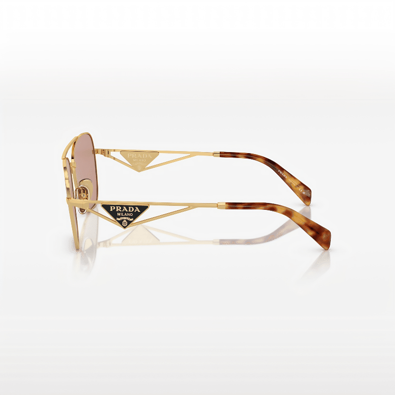 Golden Pillow Frame Sunglasses