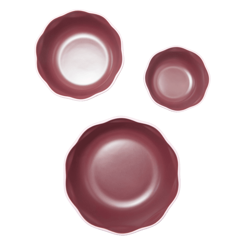 Set of 3 Wavy Bowls