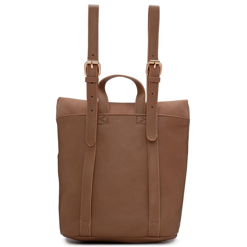 Suede Backpack in Earth