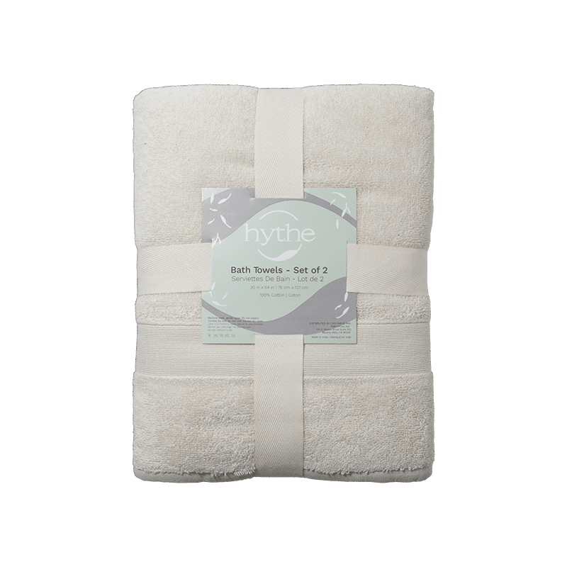 Lush Bath Towel Set (2) - Cream