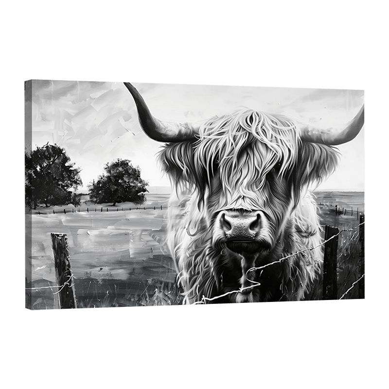 Farm Cow Ready to Hang Canvas Wall Art