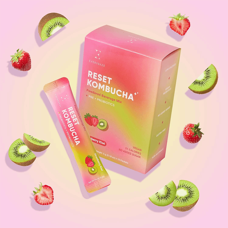 Reset Kombucha - Strawberry Kiwi (10 Pack)