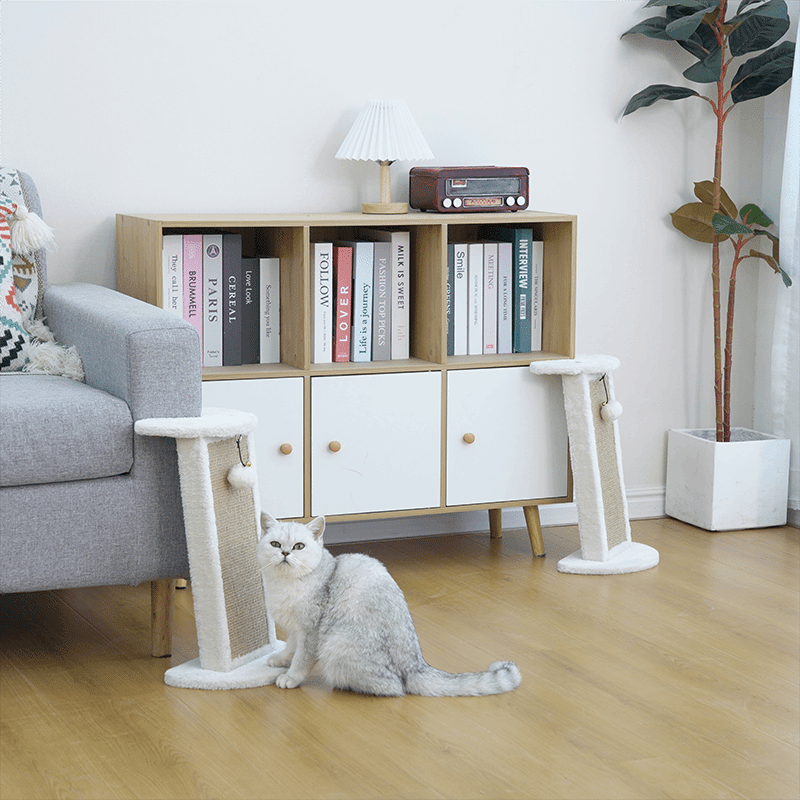 Vanilla 17" Sofa Protecting Cat Scratching Post