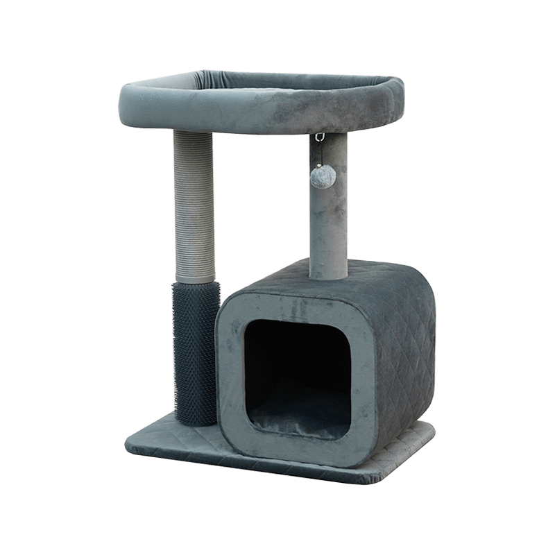 Eclipse Quilted Velvet Cat Tree