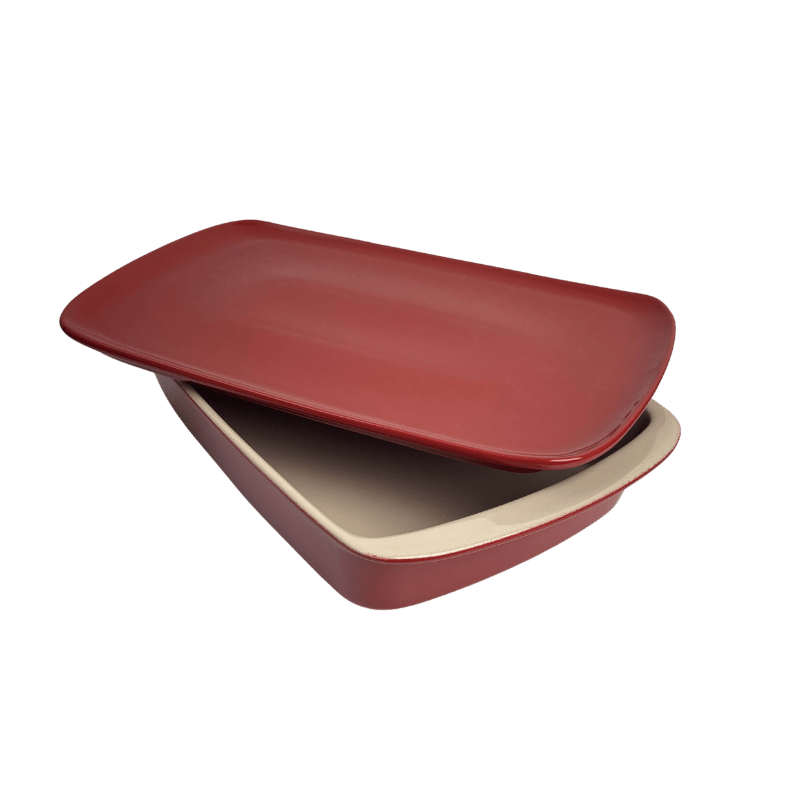 Enamaled Casserole Dish with Lid