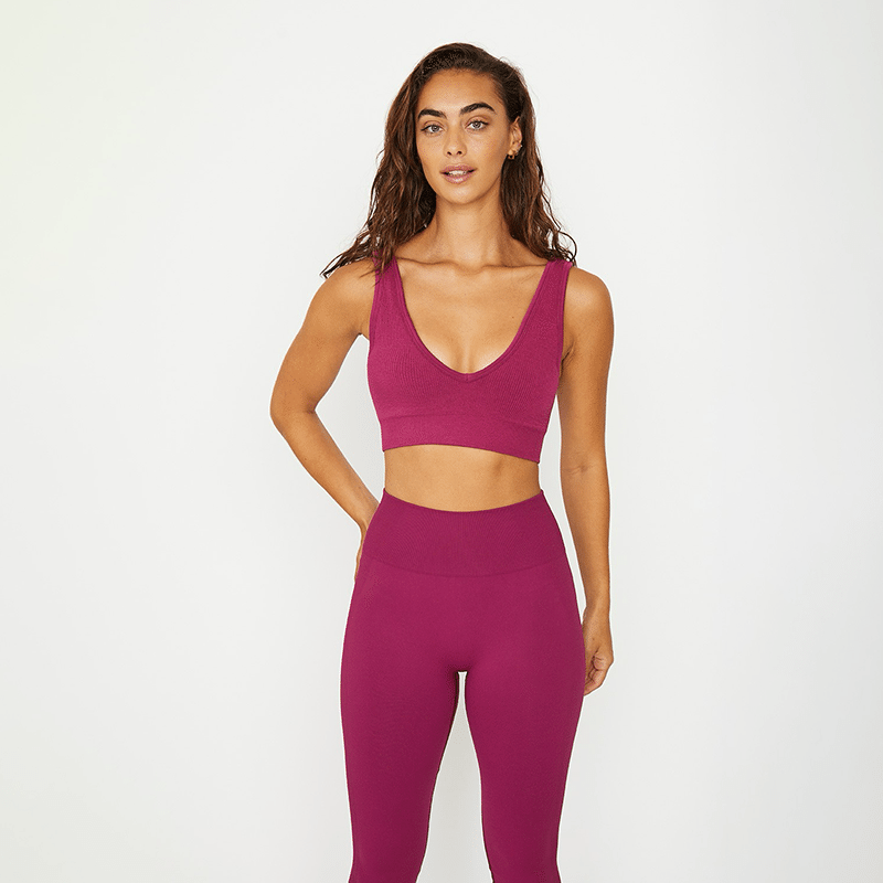 Sage V-Neck Bra Top