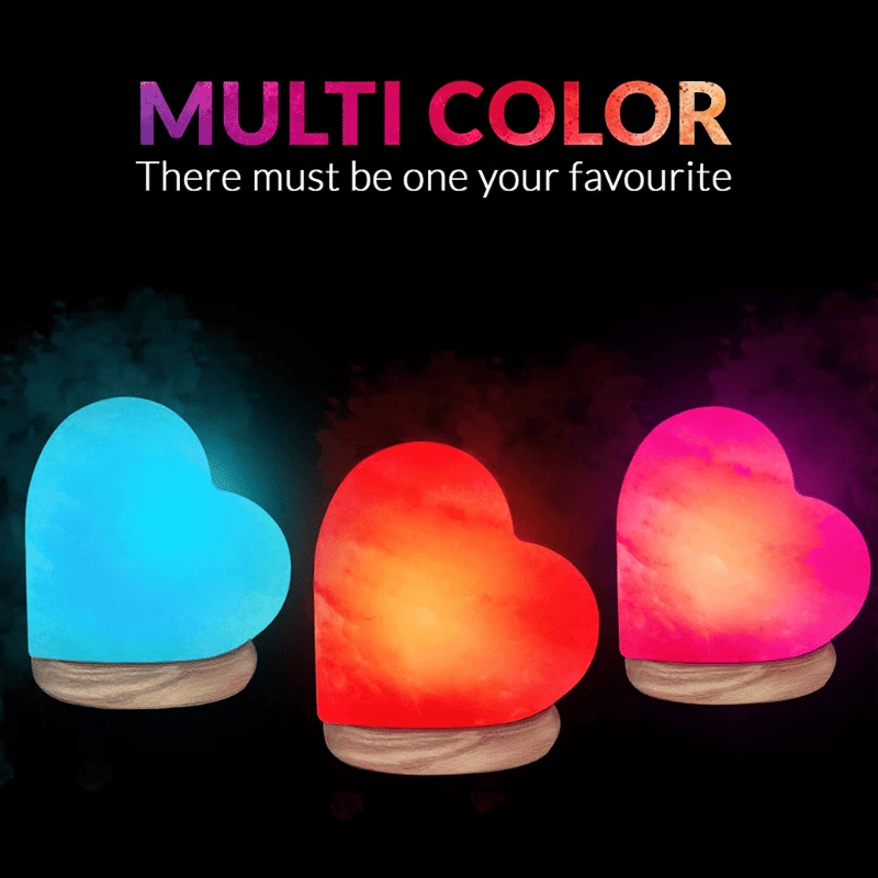 Heart-Shaped Salt Lamp (2 Pack)