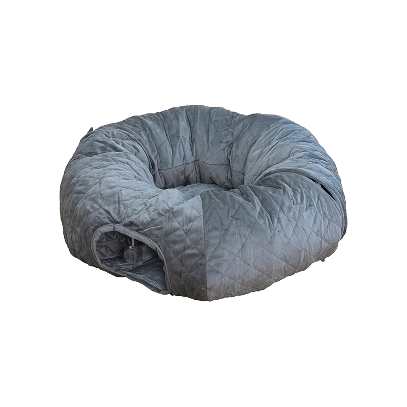 Camino Quilted Velvet Customizable Cat Tunnel