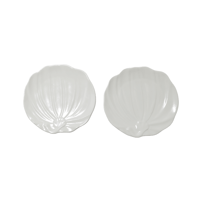 White Pumpkin Desert Plates (set of 2)