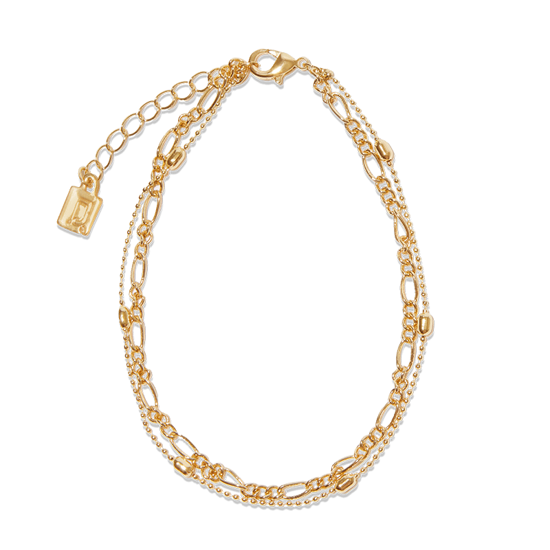 Double Gold Anklet