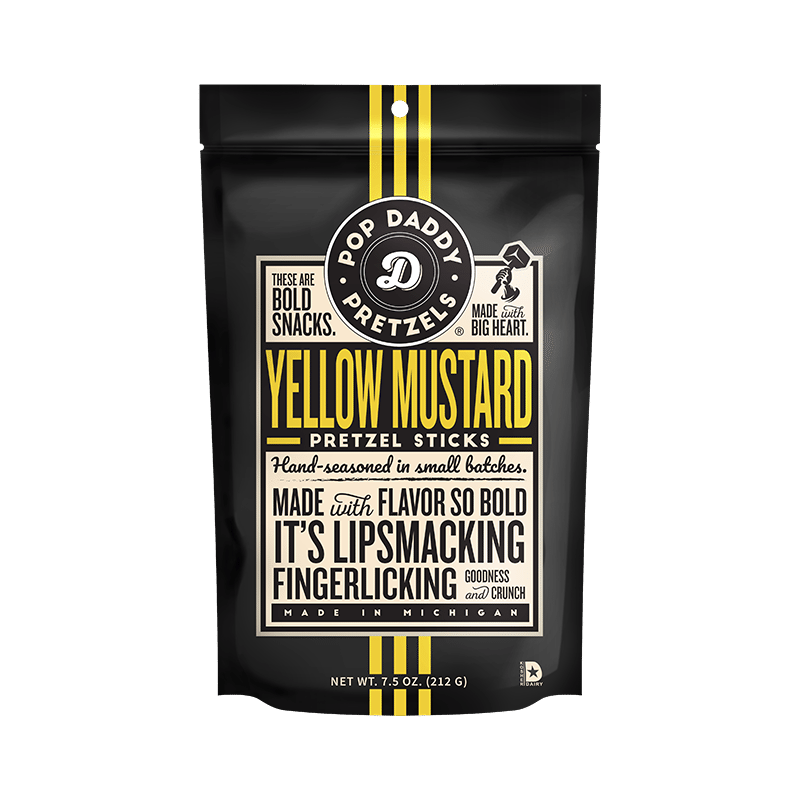 Yellow Mustard Seasoned Pretzels