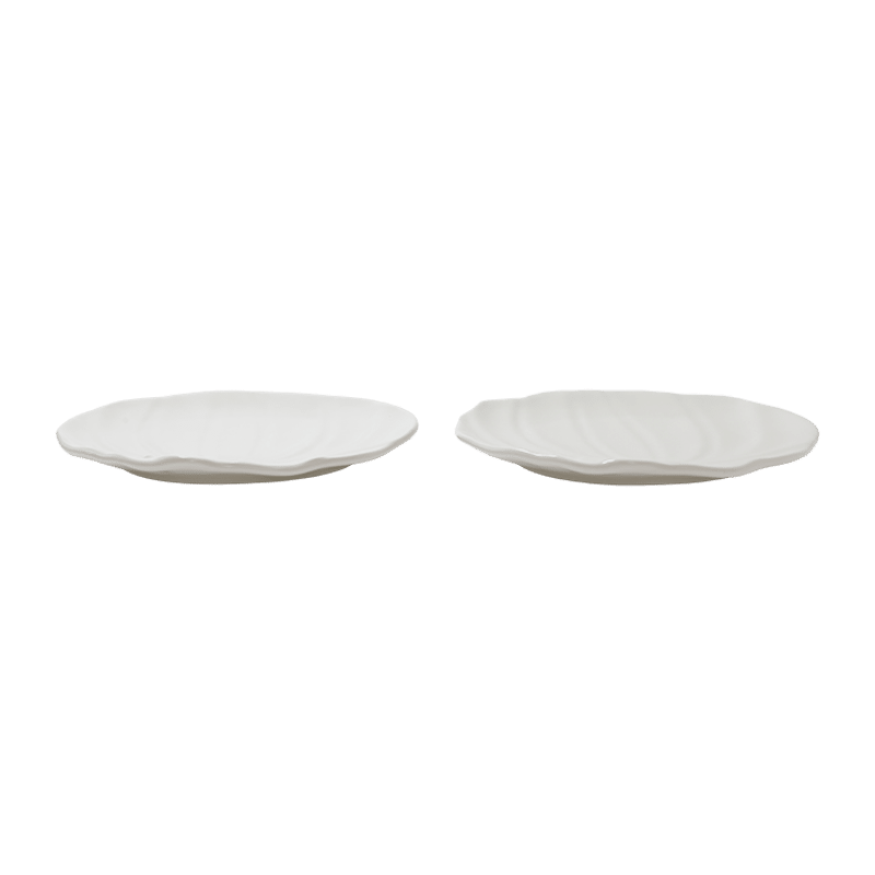 White Pumpkin Desert Plates (set of 2)