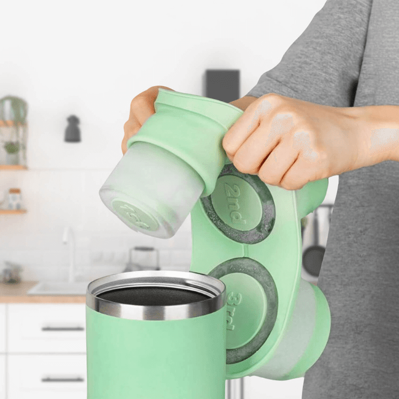 3 Section Silicone Tumbler Cylinder Ice Mold