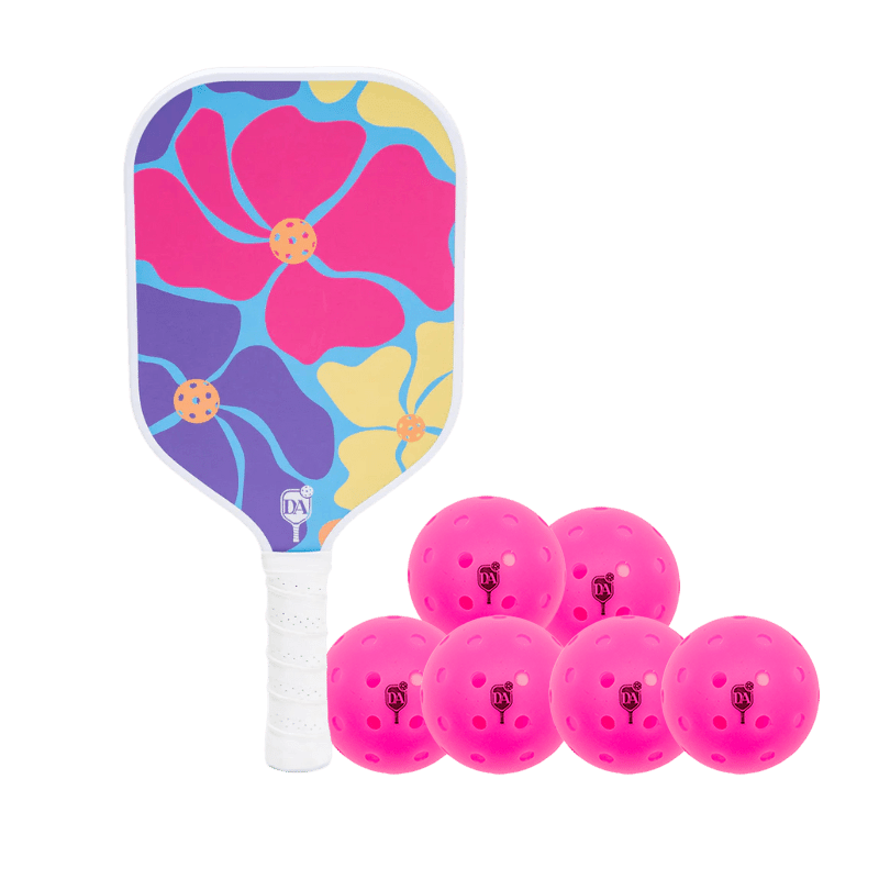 Pickleball Paddle with Set of 6 Pickleballs