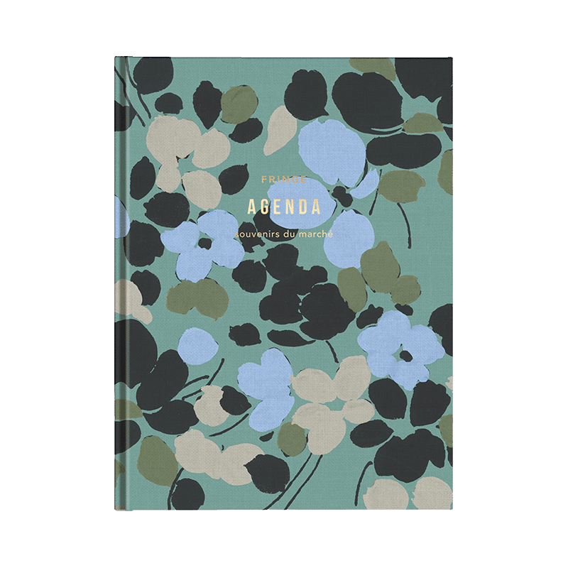 Gingham Petals Dual Cover Journal Agenda