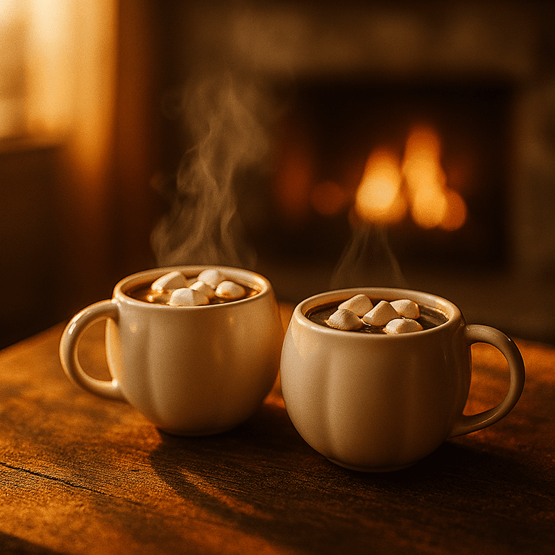 White Pumpkin Coffee Mug (set of 2)