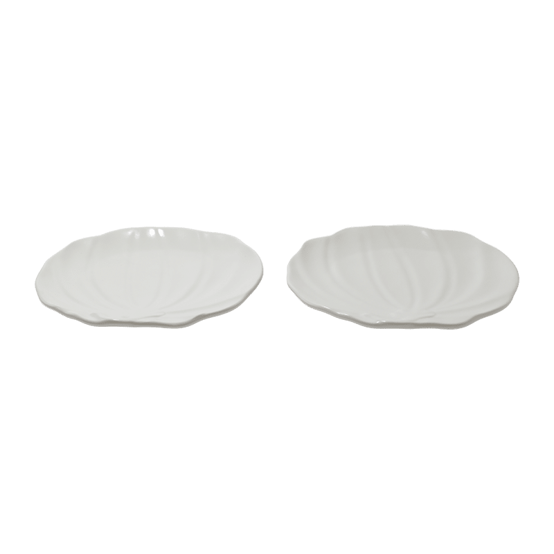 White Pumpkin Desert Plates (set of 2)