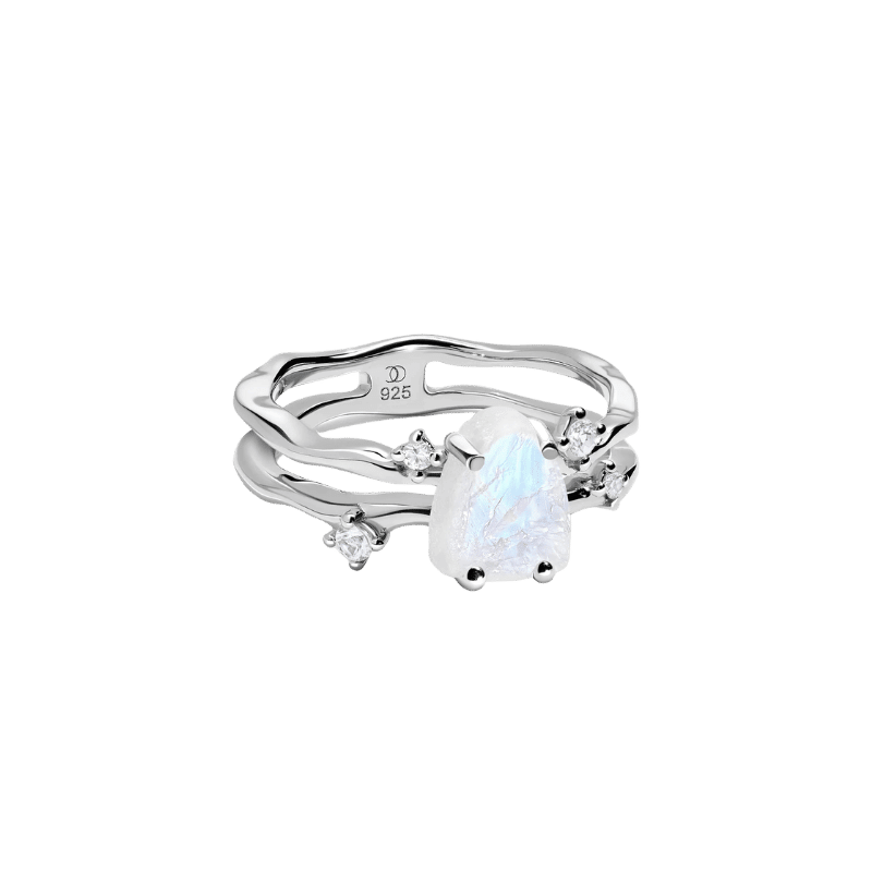 Flow Raw Crystal & Sterling Silver Ring