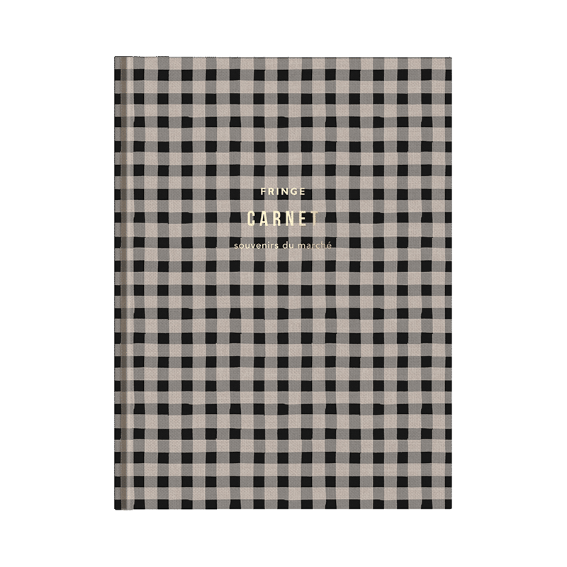 Gingham Petals Dual Cover Journal Agenda