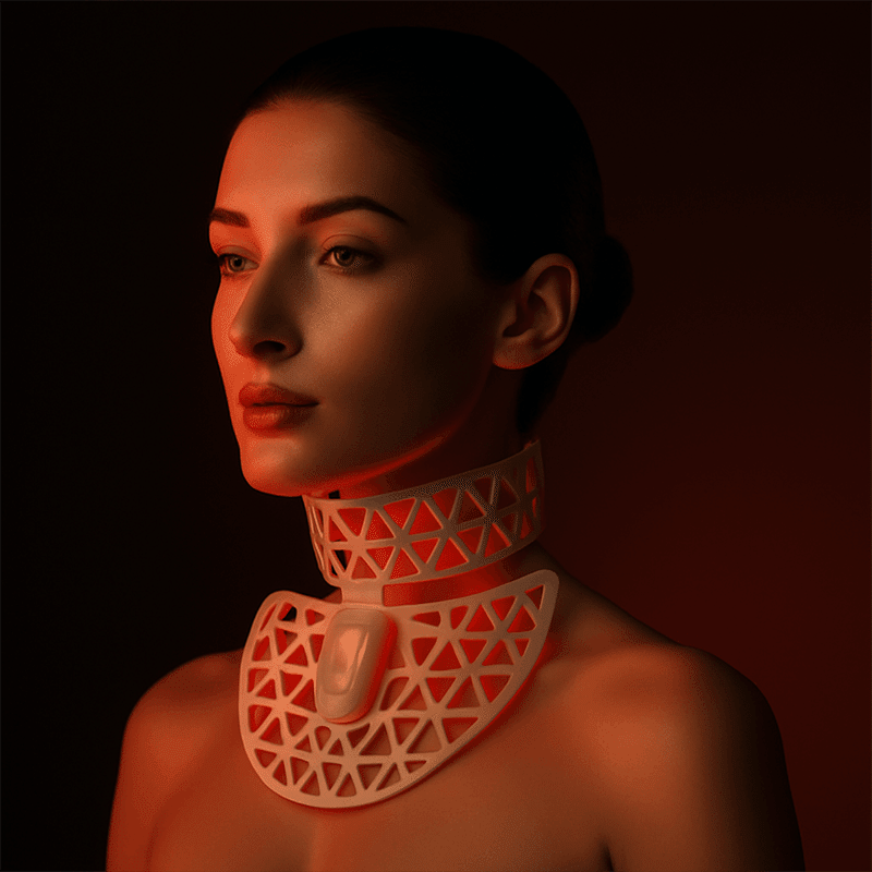 Feather LED Neck Mask