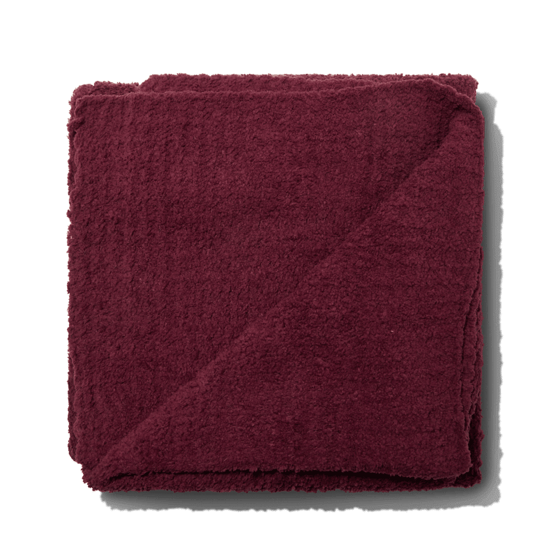 Snug Lap Throw in Cherry Lacquer
