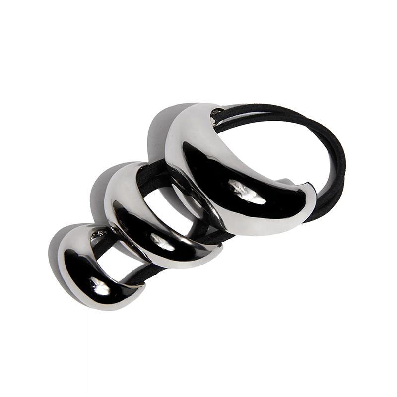 3PC Pony Cuff Set - Silver