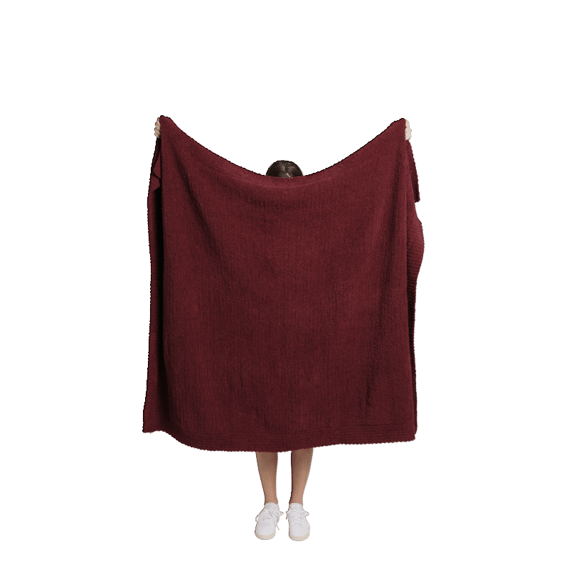 Snug Lap Throw in Cherry Lacquer