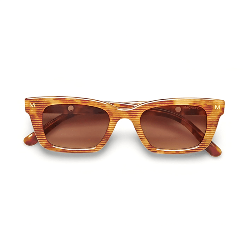 Ruby Sunglasses in Light Tortoise Stripe