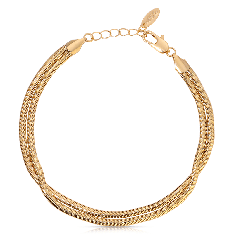 Slinky Snake Double Chain Anklet