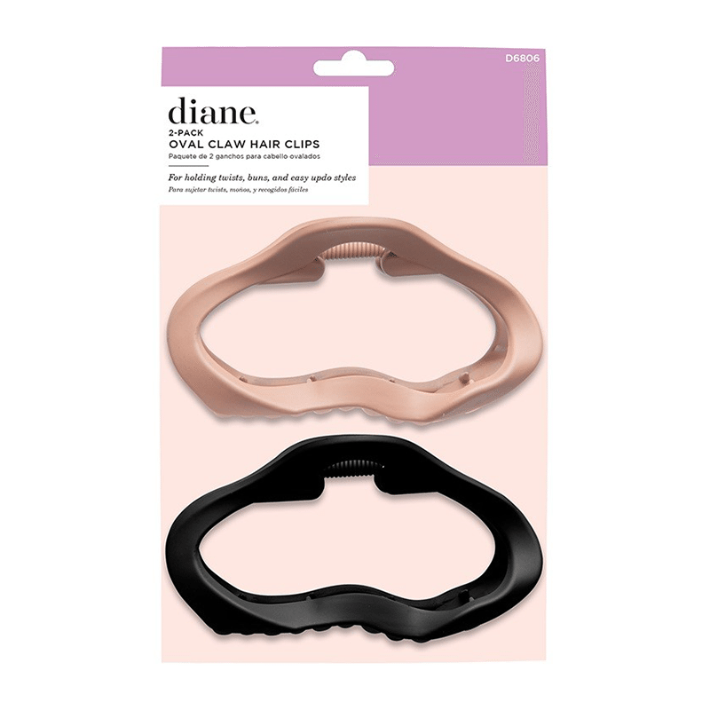2-Pack Oval Claw Hair Clips