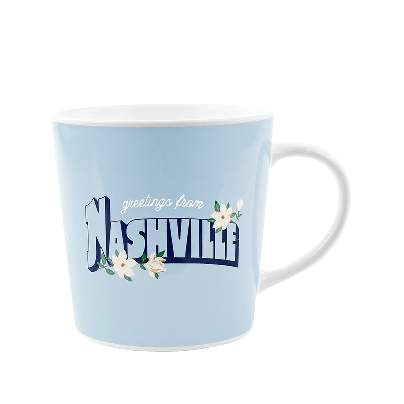 Ceramic Mug, Greetings from Nashville - Single Mug
