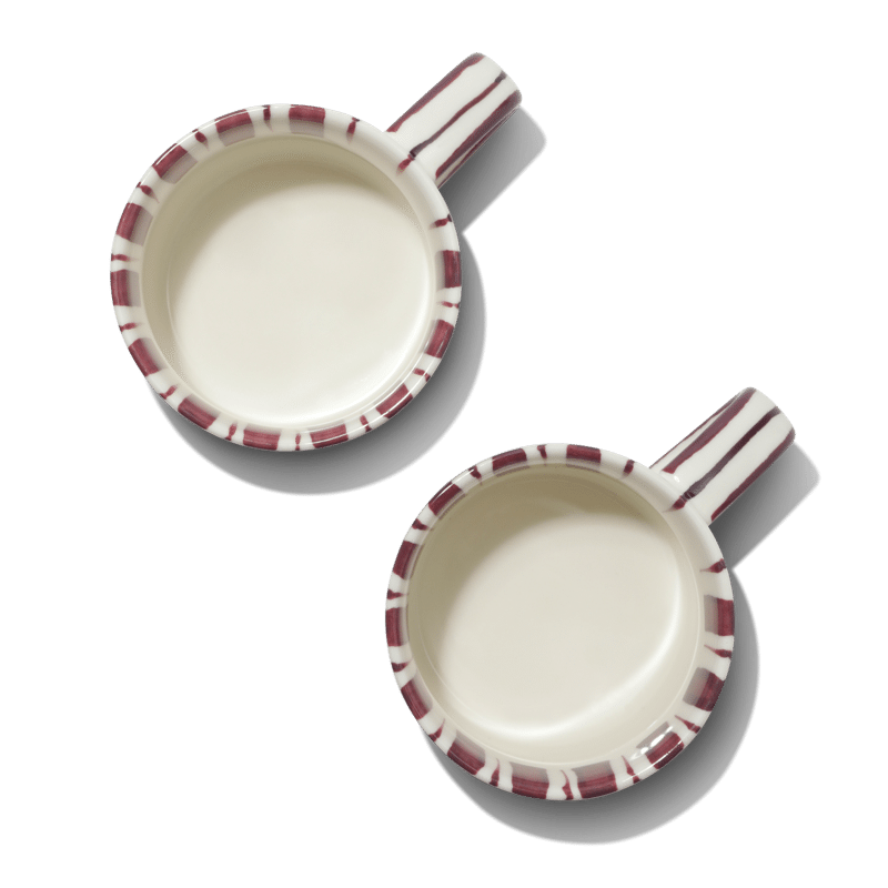Set of 2 Mugs- Cherry Lacquer