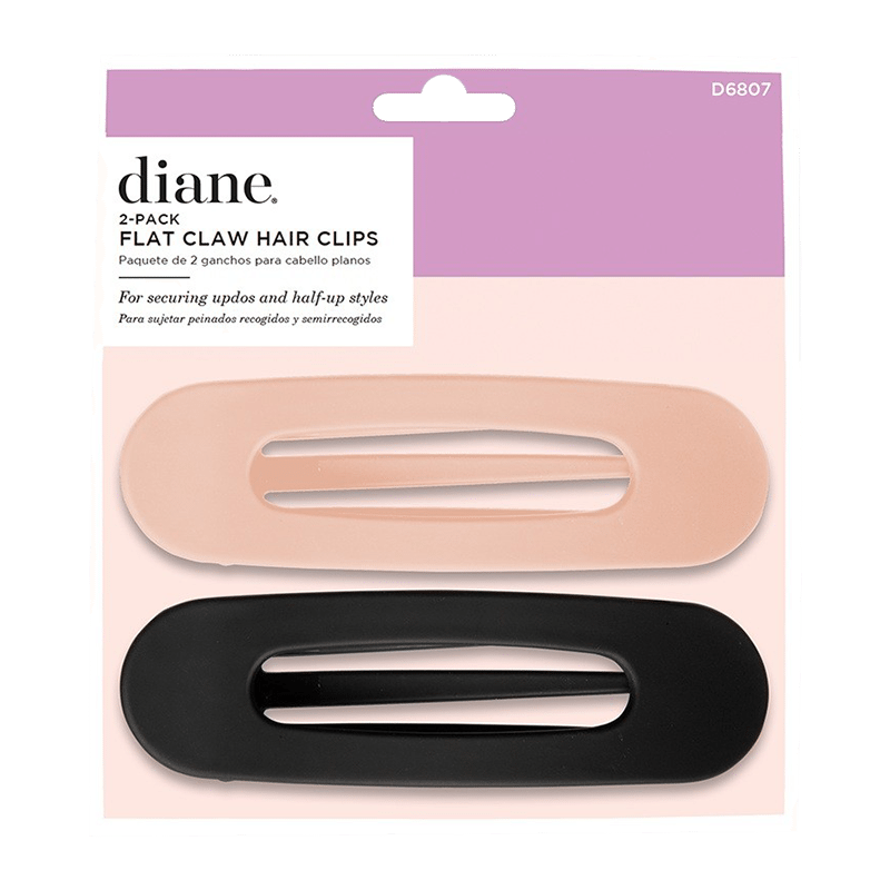 2-Pack Flat Claw Hair Clips