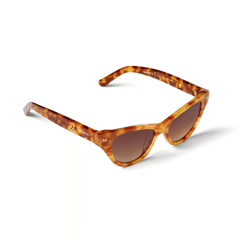Suzy Sunglasses in Light Tortoise Stripe