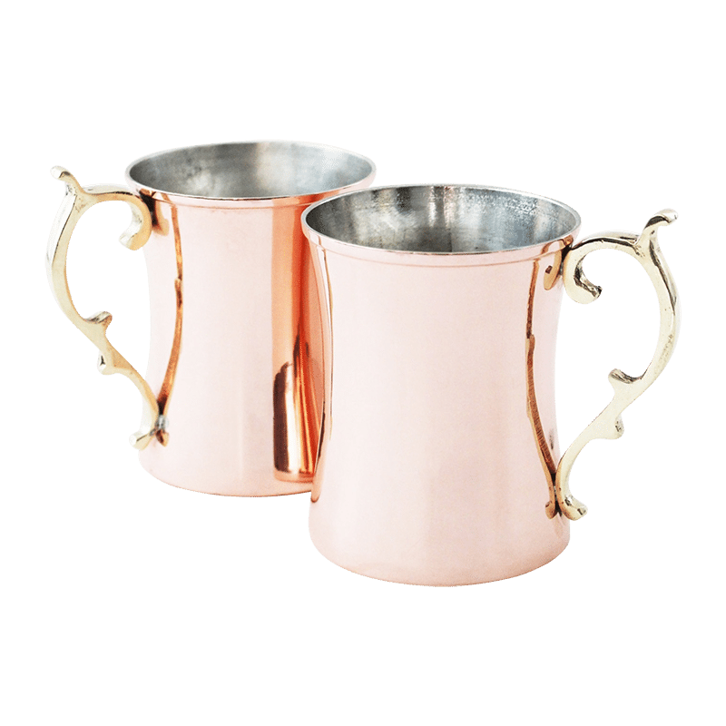 Vintage Inspired Copper Cocktail Mug (Set of 2)