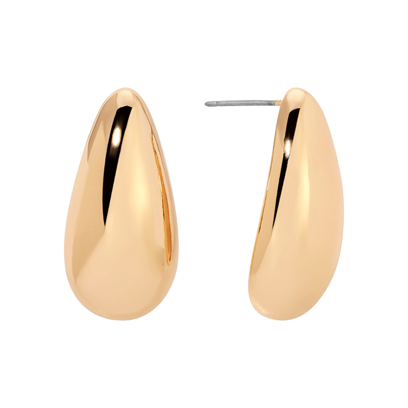 Golden Teardrop 18k Gold Plated Earrings